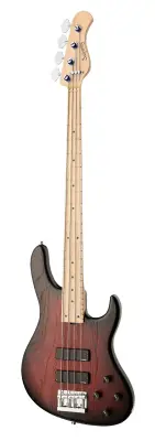 MetroLine 24-Fret Modern 4-String Bass, Maple Fingerboard - Burgundy Blackburst