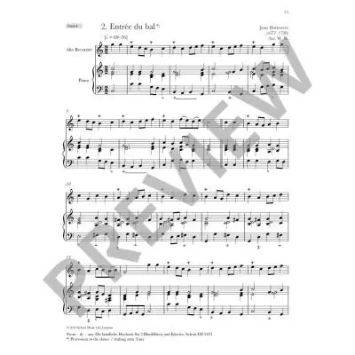 Baroque Recorder Anthology, Volume 3 - Alto Recorder/Piano - Book/Audio Online