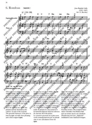 Baroque Recorder Anthology, Volume 1 - Soprano Recorder/Piano - Book/Audio Online