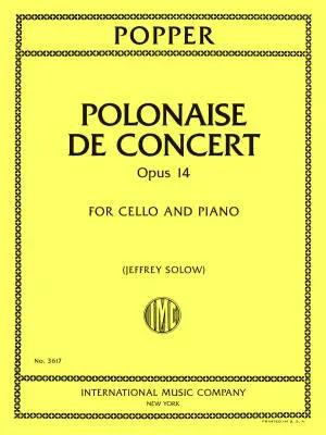 International Music Company - Polonaise de Concert, Op. 14 - Popper - Cello/Piano - Sheet