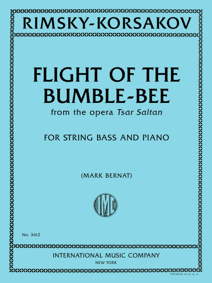 Flight of the Bumble-Bee - Rimsky-Korsakov - Double Bass/Piano - Sheet