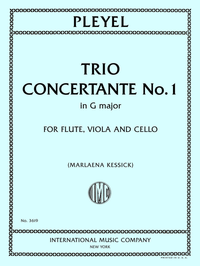 Trio Concertante No. 1 in G major - Pleyel - Flute/Viola/Cello