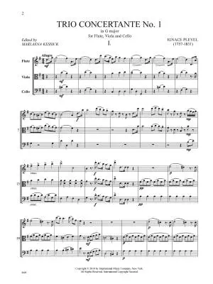 Trio Concertante No. 1 in G major - Pleyel - Flute/Viola/Cello