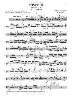 Concerto in Bb major, G.482 - Boccherini - Cello Duet - Book