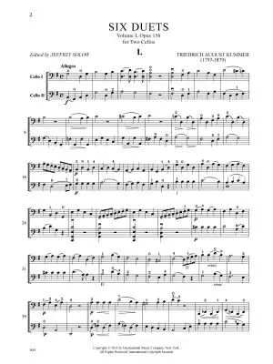 Six Duets, Op. 156, Volume 1 - Kummer - Cello Duet - Book