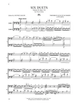 Six Duets, Op. 156, Volume 2 - Kummer - Cello Duet - Book