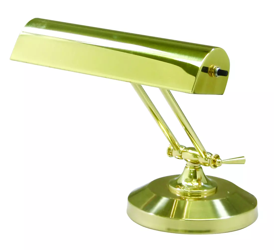 Piano Lamp - 10 inch Polished Brass