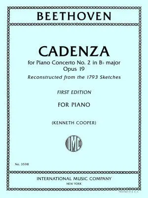International Music Company - Cadenza for Piano Concerto No. 2 in B flat major, Op. 19 - Beethoven - Piano - Sheet