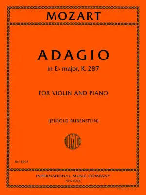International Music Company - Adagio in E flat major, K. 287 - Mozart - Violin/Piano - Sheet
