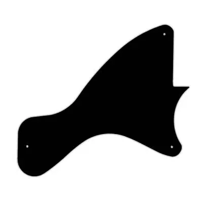 WD Music - Custom Pickguard for Gibson 2019-Present Original Collection Les Paul Junior - Black Thin