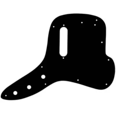 WD Music - Custom Pickguard for Fender 1971-1977 Musicmaster Bass - Black/Parchment/Black