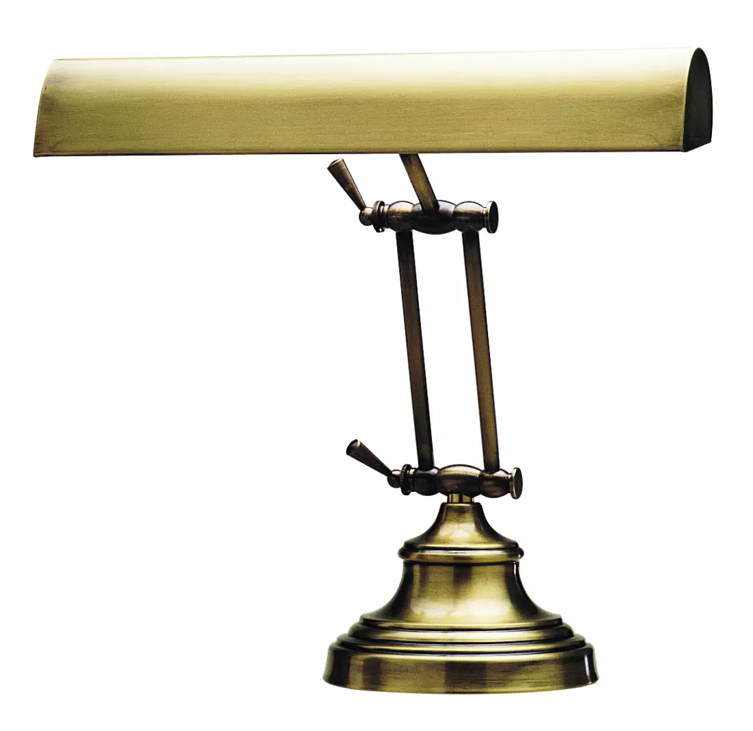 Piano Lamp - 14 inch Antique Brass