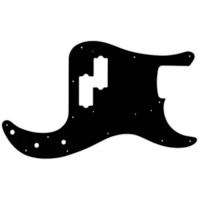 WD Music - Custom Pickguard for Fender 1962-1964 Precision Bass - Black/White/Black