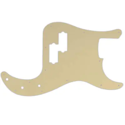 WD Music - Custom Pickguard for Fender Made in Mexico Standard Precision Bass - Cream