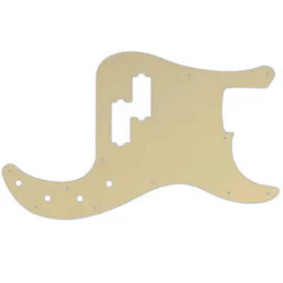 WD Music - Custom Pickguard for Fender 2016-2019 Made in Mexico Special Edition Deluxe PJ Bass - Cream Thin