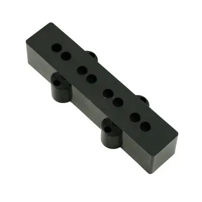 WD Music - Replacement Neck Pickup Cover for Fender Jazz Bass - Black (10 Pack)