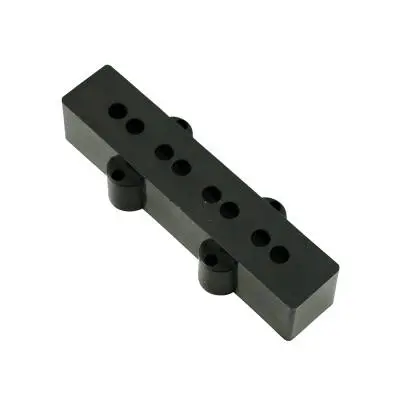 WD Music - Replacement Bridge Pickup Cover for Fender Jazz Bass - Black (10 Pack)