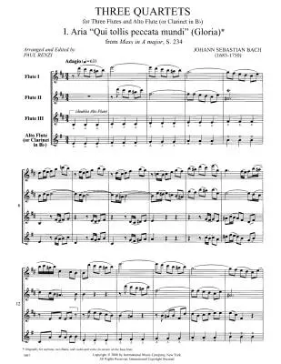 Three Quartets and Cantatas S. 11 and S. 46 - Bach - Woodwind Ensemble
