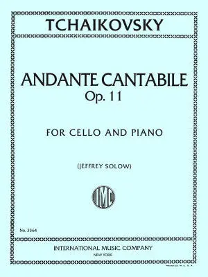 International Music Company - Andante Cantabile, Op. 11 - Tchaikovsky - Cello/Piano - Sheet