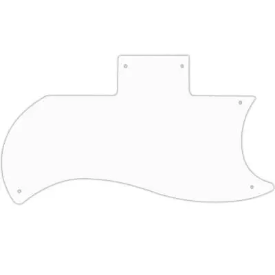 WD Music - Custom Pickguard for Gibson 1971-2018 or 1961 Reissue Half Face SG - White/Black/White