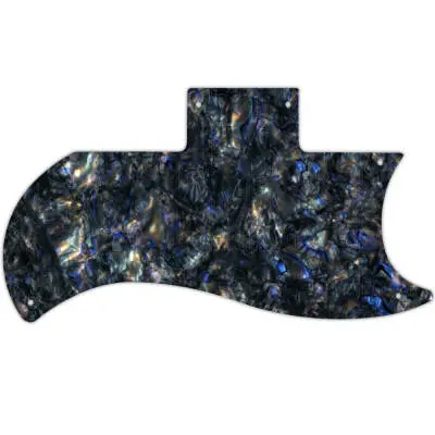WD Music - Custom Pickguard for Gibson 1971-2018 or 1961 Reissue Half Face SG - Black Abalone