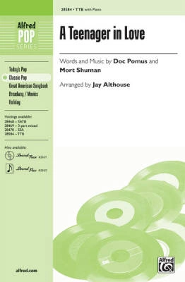 Alfred Publishing - A Teenager in Love - Pomus/Shuman/Althouse - TTB