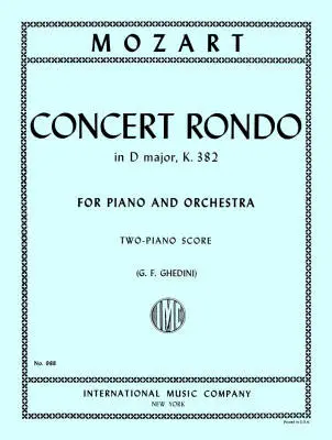 International Music Company - Concert Rondo in D Major, K. 382 - Mozart - 2P4H - Book