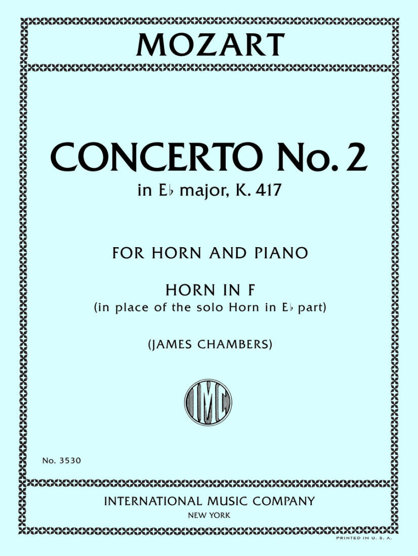 Concerto No. 2 in Eb Major, K. 417 - Mozart - F Horn