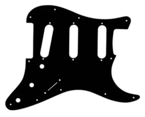 WD Music - Custom Pickguard for Fender 2017-2019 American Professional Stratocaster - Black/Cream/Black