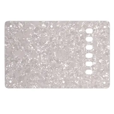 WD Music - Vintage Style Backplate for Fender Stratocaster - White Pearl/White/Black/White