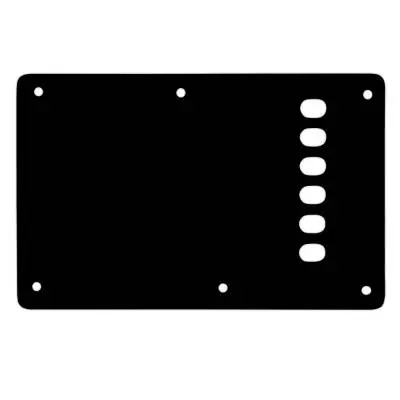 WD Music - Vintage Style Backplate for Fender Stratocaster - Black/Cream/Black