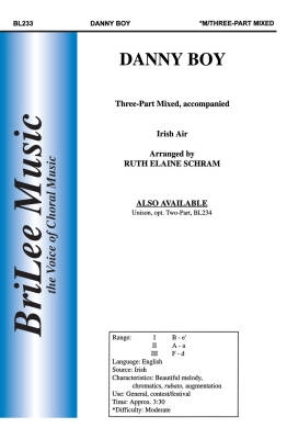 BriLee Music Publishing - Danny Boy - Irish/Schram - 3pt Mixed