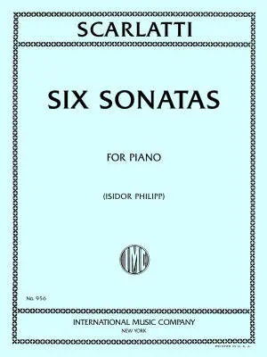 International Music Company - Six Selected Sonatas - Scarlatti - Piano - Book