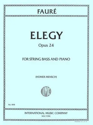 International Music Company - Elegy, Op. 24 - Faure - String Bass - Sheet