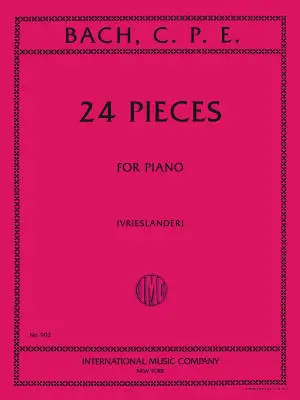 International Music Company - 24 Pieces - Bach - Piano - Book