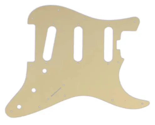 WD Music - Custom Pickguard for Fender Stratocaster Elite - Cream/Black/Cream
