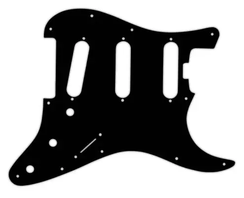 WD Music - Custom Pickguard for Fender Stratocaster Elite - Matte Black