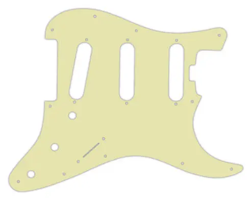 WD Music - Custom Pickguard for Fender Stratocaster Elite - Vintage Green