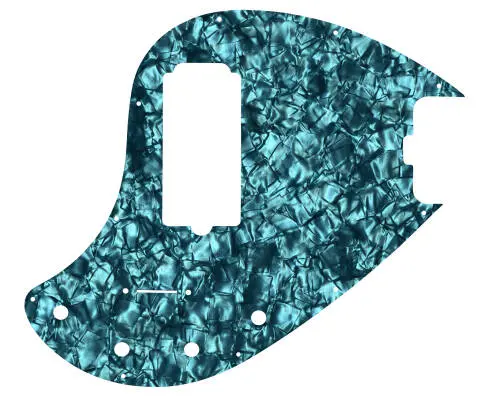 WD Music - Custom Pickguard for Music Man 5 String StingRay 5-H Through Neck Bass - Aqua Pearl