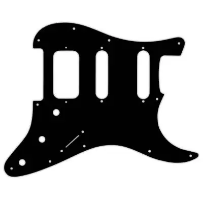 WD Music - Custom Pickguard for Fender American Deluxe or Lone Star Stratocaster - Black/Parchment/Black