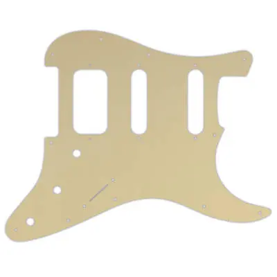 WD Music - Custom Pickguard for Fender American Deluxe or Lone Star Stratocaster - Cream