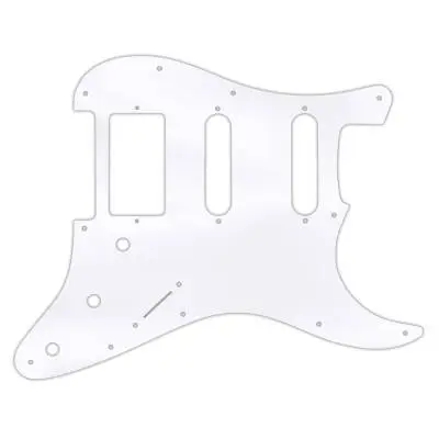 WD Music - Custom Pickguard for Single Humbucker, Dual Single Coil Fender Stratocaster - Clear Acrylic