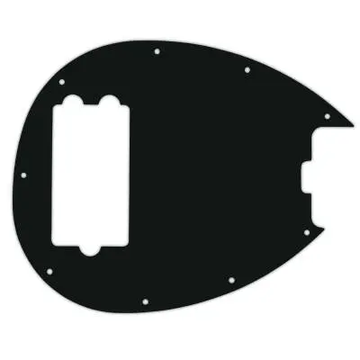 WD Music - Custom Pickguard for Music Man Sterling 4-H Bass - Black Acrylic