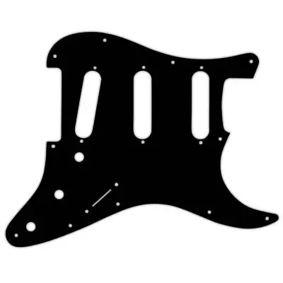 WD Music - Custom Pickguard for Fender Old Style 11 Hole or American Vintage 62 Reissue Stratocaster - Black/Cream/Black