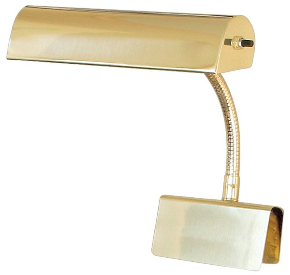 Grand Piano Lamp - 10 inch Clip-on, Polished Brass