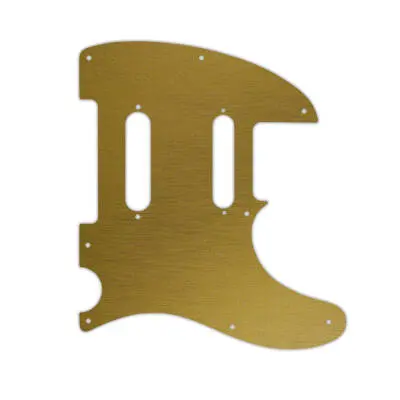 WD Music - Custom Pickguard for Fender Deluxe Nashville Telecaster - Simulated Brushed Gold