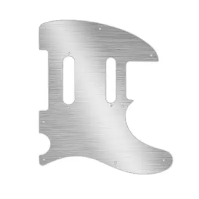 WD Music - Custom Pickguard for Fender Deluxe Nashville Telecaster - Simulated Brushed Silver
