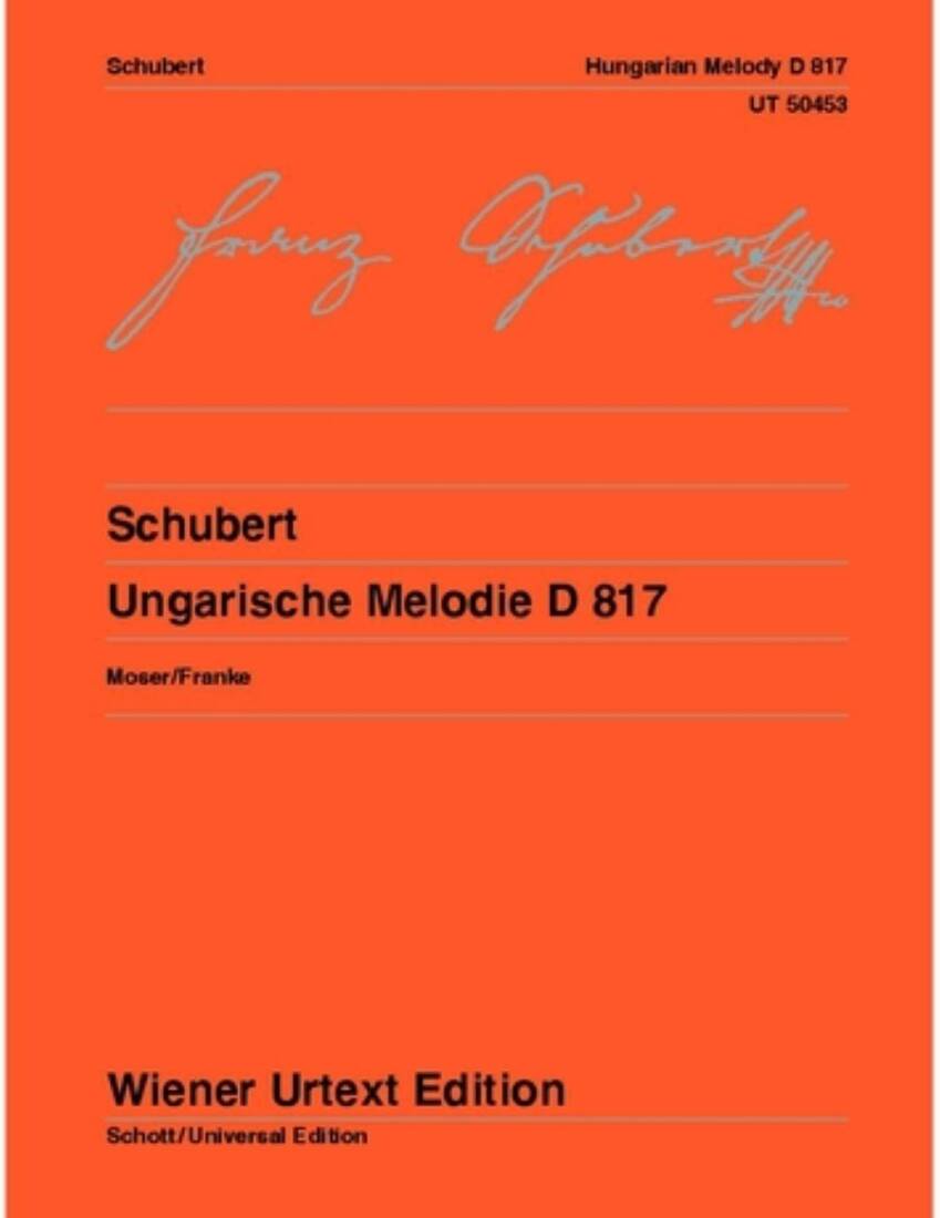 Ungarische Melodie, D.817 - Schubert - Piano - Sheet