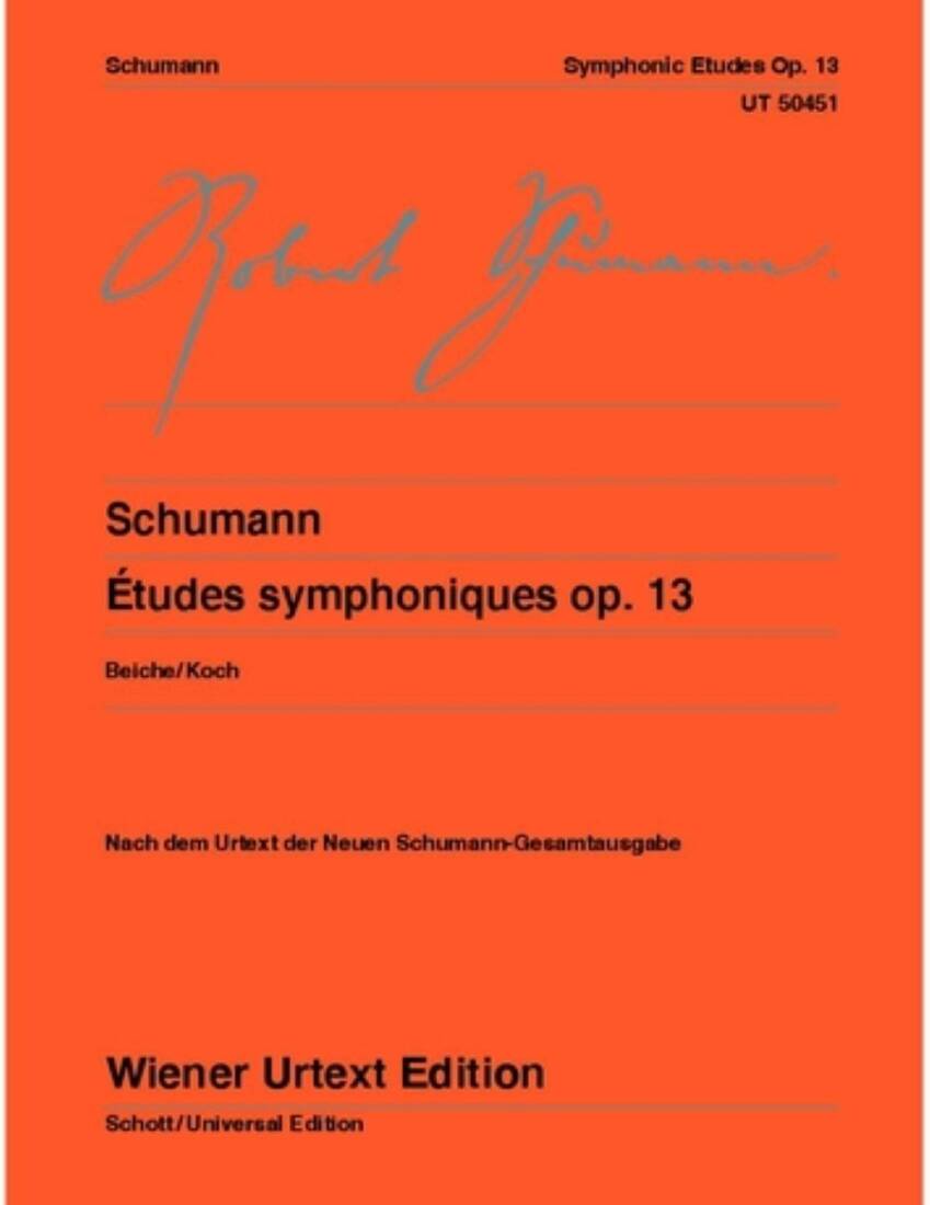 Etudes Symphoniques, Op. 13 - Schumann - Piano - Book