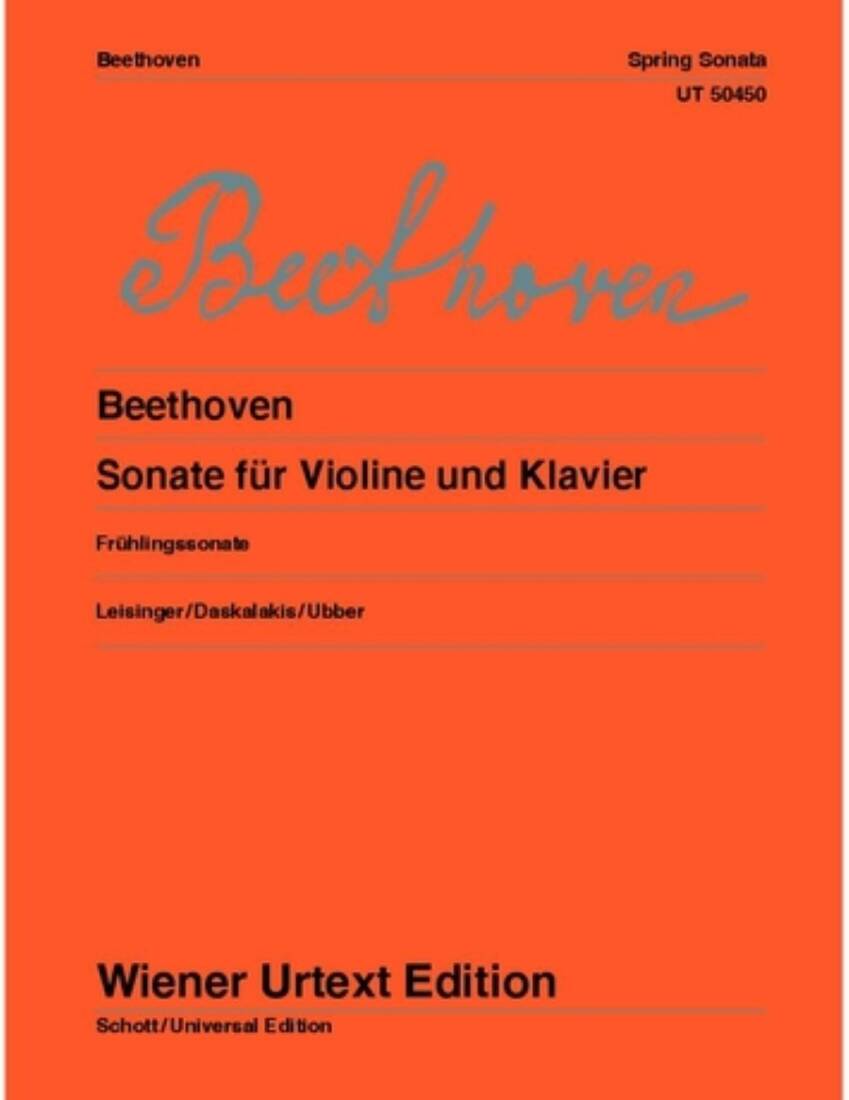 Sonata in F Major, Op.24 (Spring) - Beethoven - Violin/Piano - Book